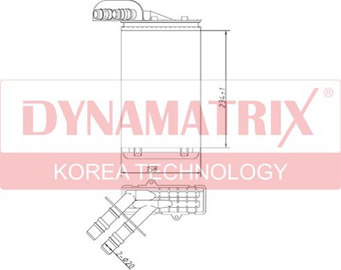 Dynamatrix DR73252 - Теплообменник, отопление салона autosila-amz.com