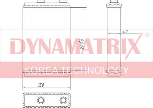 Dynamatrix DR72660 - Теплообменник, отопление салона autosila-amz.com