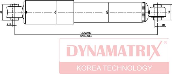 Dynamatrix DSA444100 - Амортизатор autosila-amz.com