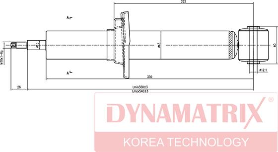 Dynamatrix DSA441902 - Амортизатор autosila-amz.com