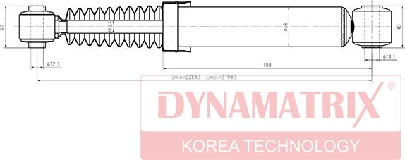 Dynamatrix DSA441093 - Амортизатор autosila-amz.com