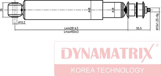 Dynamatrix DSA443135 - Амортизатор autosila-amz.com