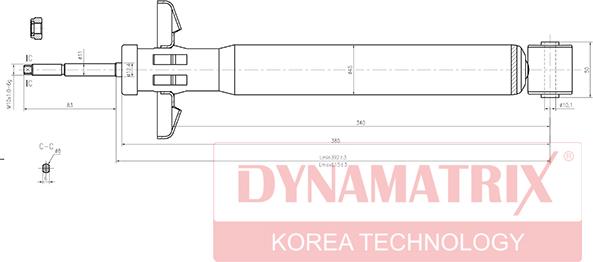 Dynamatrix DSA443209 - Амортизатор autosila-amz.com