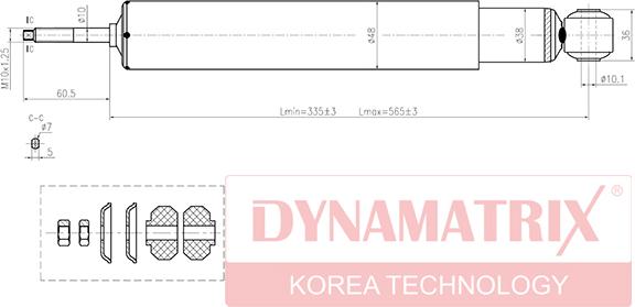 Dynamatrix DSA443230 - Амортизатор autosila-amz.com