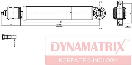 Dynamatrix DSA554004 - Амортизатор autosila-amz.com