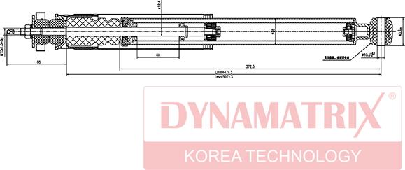 Dynamatrix DSA553198 - Амортизатор autosila-amz.com