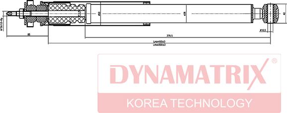 Dynamatrix DSA553197 - Амортизатор autosila-amz.com