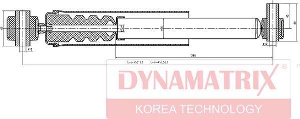 Dynamatrix DSA553803 - Амортизатор autosila-amz.com