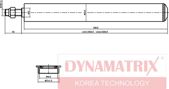 Dynamatrix DSA665063 - Амортизатор autosila-amz.com