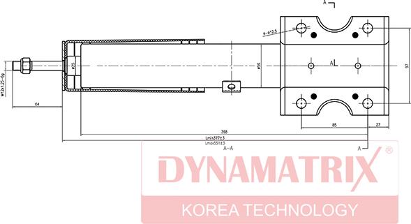 Dynamatrix DSA635800 - Амортизатор autosila-amz.com