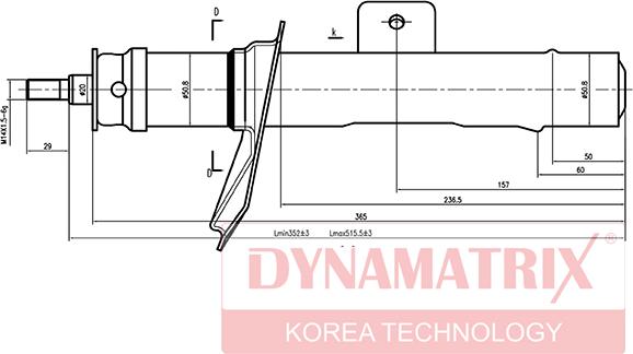 Dynamatrix DSA633839 - Амортизатор autosila-amz.com