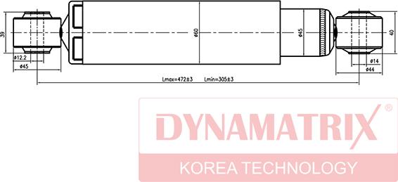 Dynamatrix DSA344456 - Амортизатор autosila-amz.com