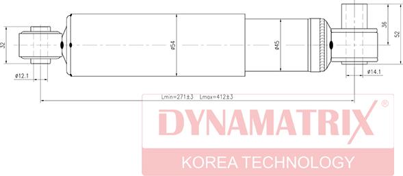 Dynamatrix DSA344306 - Амортизатор autosila-amz.com