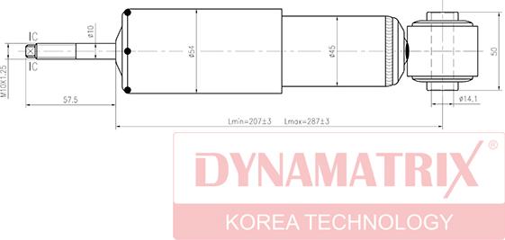 Dynamatrix DSA344261 - Амортизатор autosila-amz.com