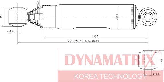 Dynamatrix DSA341166 - Амортизатор autosila-amz.com