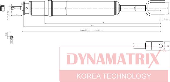 Dynamatrix DSA341845 - Амортизатор autosila-amz.com