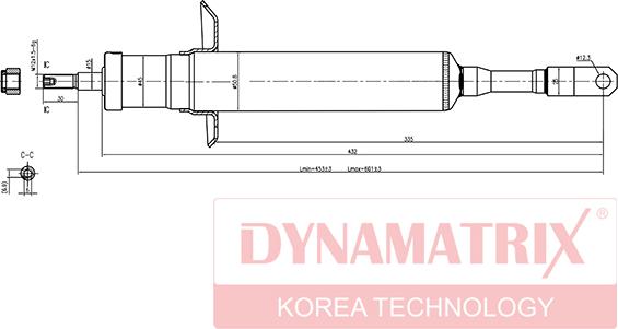 Dynamatrix DSA341842 - Амортизатор autosila-amz.com