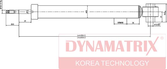 Dynamatrix DSA341814 - Амортизатор autosila-amz.com