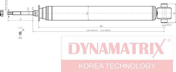 Dynamatrix DSA341231 - Амортизатор autosila-amz.com