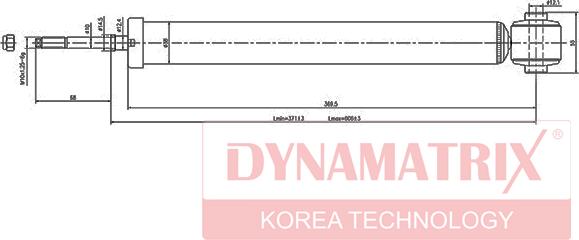 Dynamatrix DSA348002 - Амортизатор autosila-amz.com