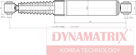 Dynamatrix DSA343321 - Амортизатор autosila-amz.com