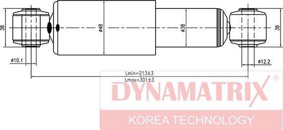 Dynamatrix DSA343269 - Амортизатор autosila-amz.com