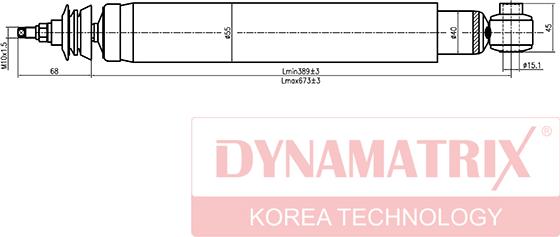 Dynamatrix DSA343216 - Амортизатор autosila-amz.com