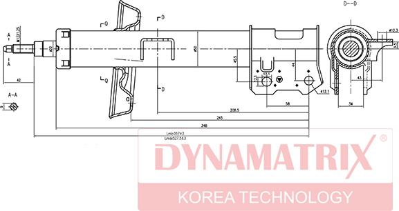 Dynamatrix DSA334949 - Амортизатор autosila-amz.com