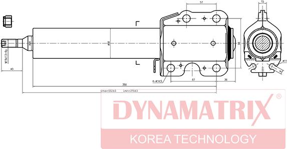 Dynamatrix DSA335809 - Амортизатор autosila-amz.com