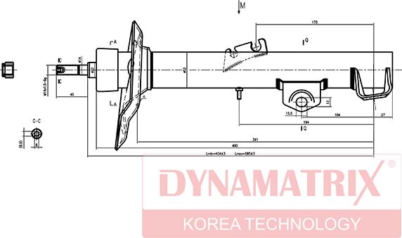 Dynamatrix DSA333909 - Амортизатор autosila-amz.com