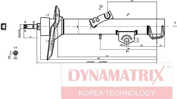 Dynamatrix DSA333910 - Амортизатор autosila-amz.com