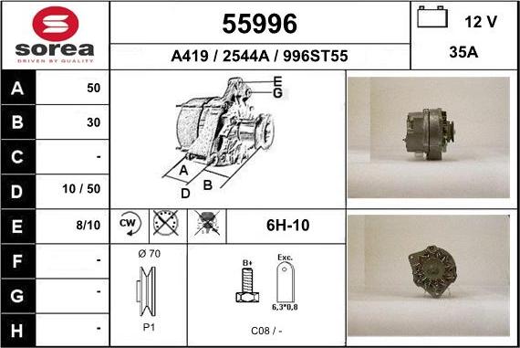 EAI 55996 - Генератор autosila-amz.com