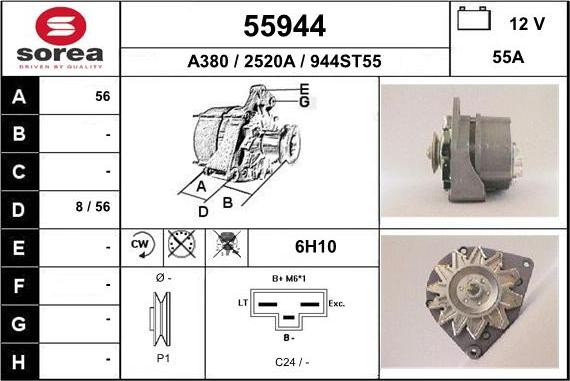 EAI 55944 - Генератор autosila-amz.com