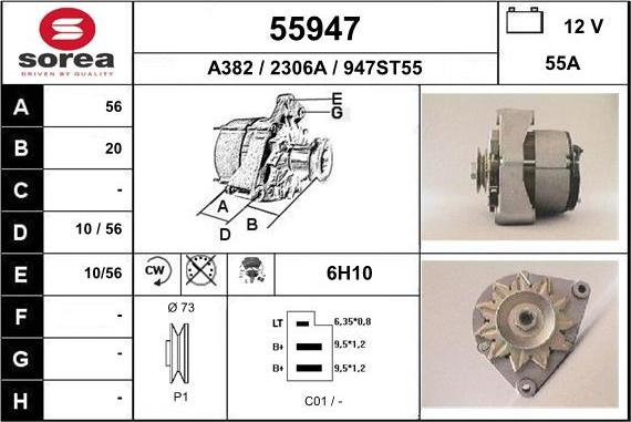 EAI 55947 - Генератор autosila-amz.com