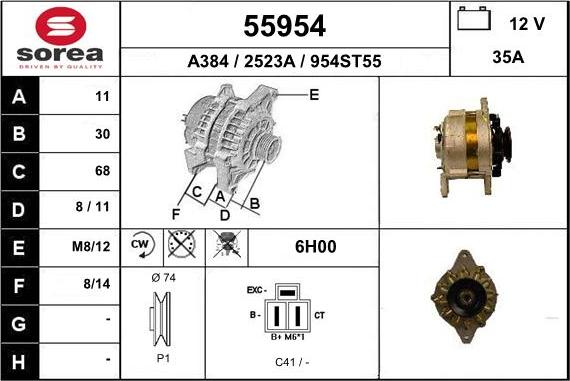 EAI 55954 - Генератор autosila-amz.com