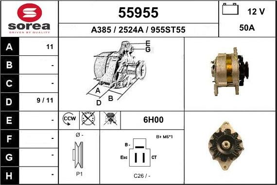 EAI 55955 - Генератор autosila-amz.com