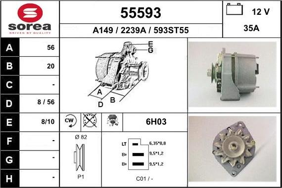 EAI 55593 - Генератор autosila-amz.com