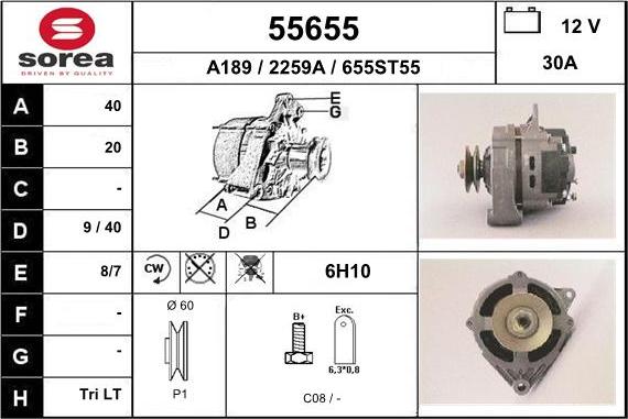 EAI 55655 - Генератор autosila-amz.com