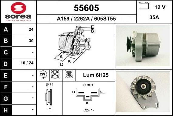 EAI 55605 - Генератор autosila-amz.com