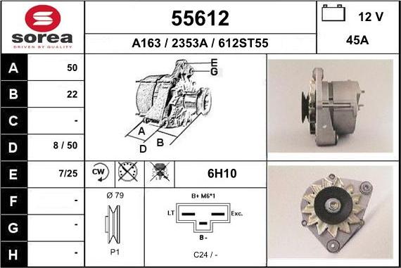 EAI 55612 - Генератор autosila-amz.com