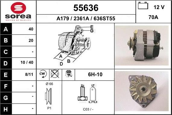 EAI 55636 - Генератор autosila-amz.com