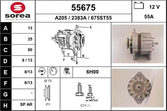 EAI 55675 - Генератор autosila-amz.com