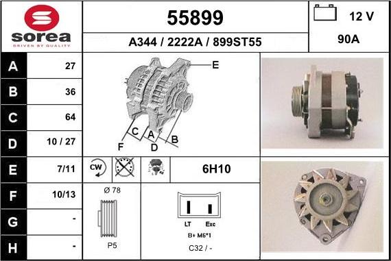 EAI 55899 - Генератор autosila-amz.com