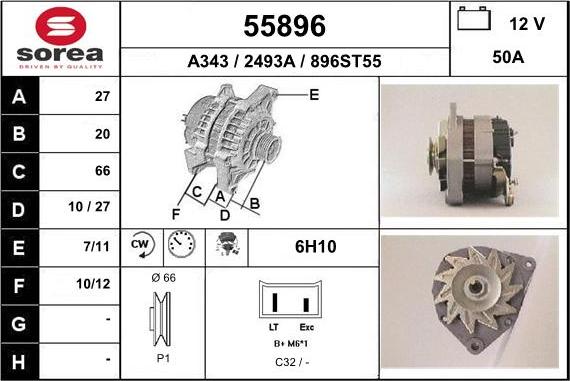 EAI 55896 - Генератор autosila-amz.com