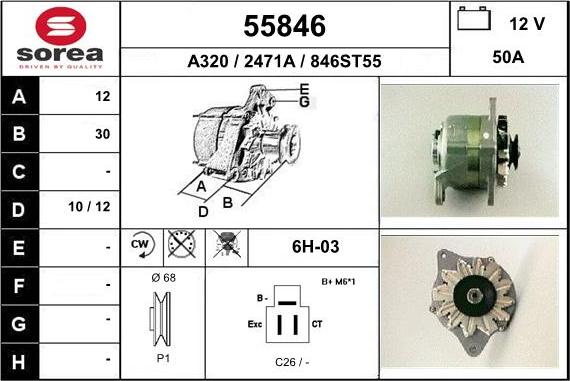 EAI 55846 - Генератор autosila-amz.com