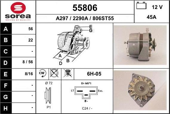 EAI 55806 - Генератор autosila-amz.com