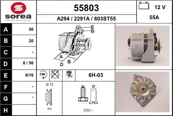 EAI 55803 - Генератор autosila-amz.com