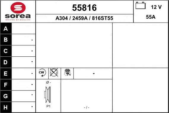 EAI 55816 - Генератор autosila-amz.com