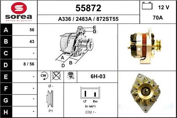 EAI 55872 - Генератор autosila-amz.com