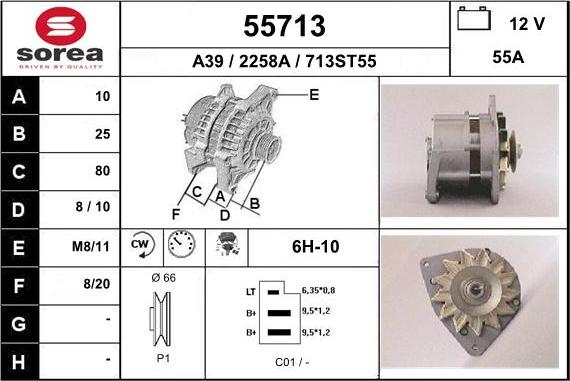 EAI 55713 - Генератор autosila-amz.com